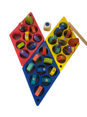 משחק דייג 3 חכות קובייה 27 חלקים