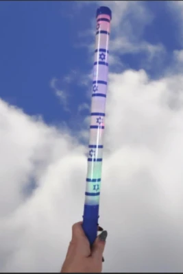 מקל מואר עם דגל ישראל