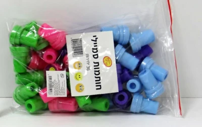מארז חותמות פלסטיק סמיילי-36 יח'