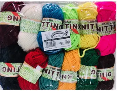 סט צמר מעורב צבעים 12 יח'