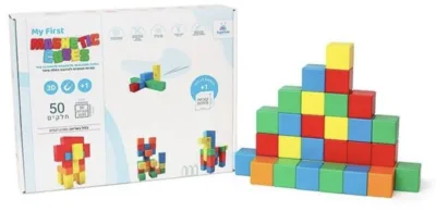 קוביות מגנט גדולות 50 יח'