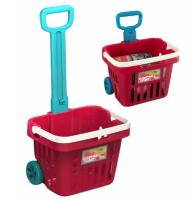 עגלת שוק פלסטיק משיכה