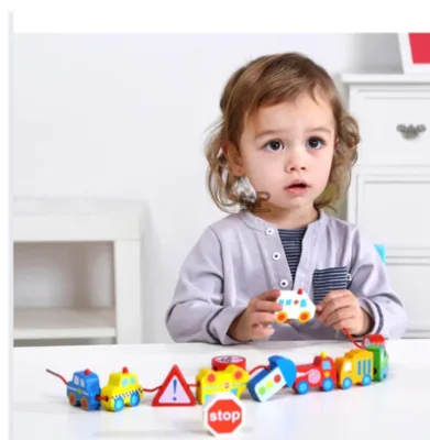 השחלת חרוזים לשרוך מעץ-תחבורה